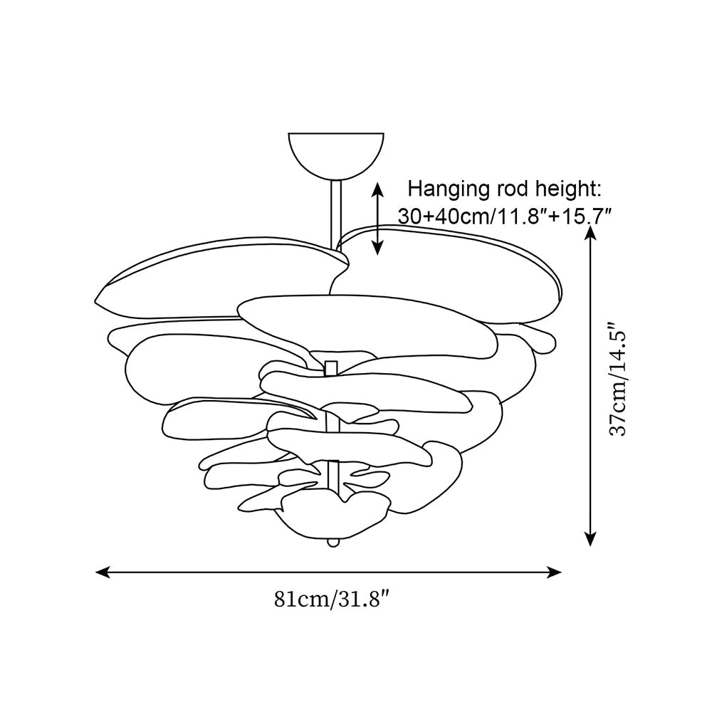 Lilypad Glass Chandelier — product view 7