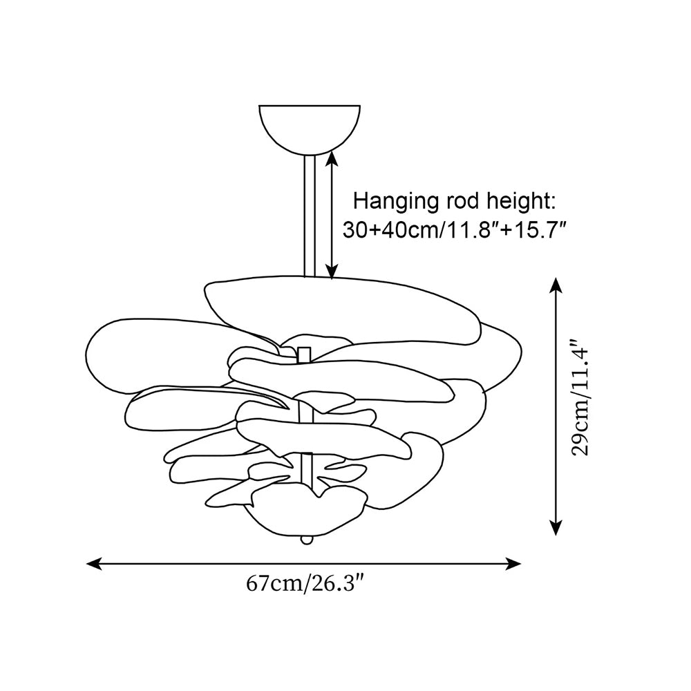 Lilypad Glass Chandelier — product view 6