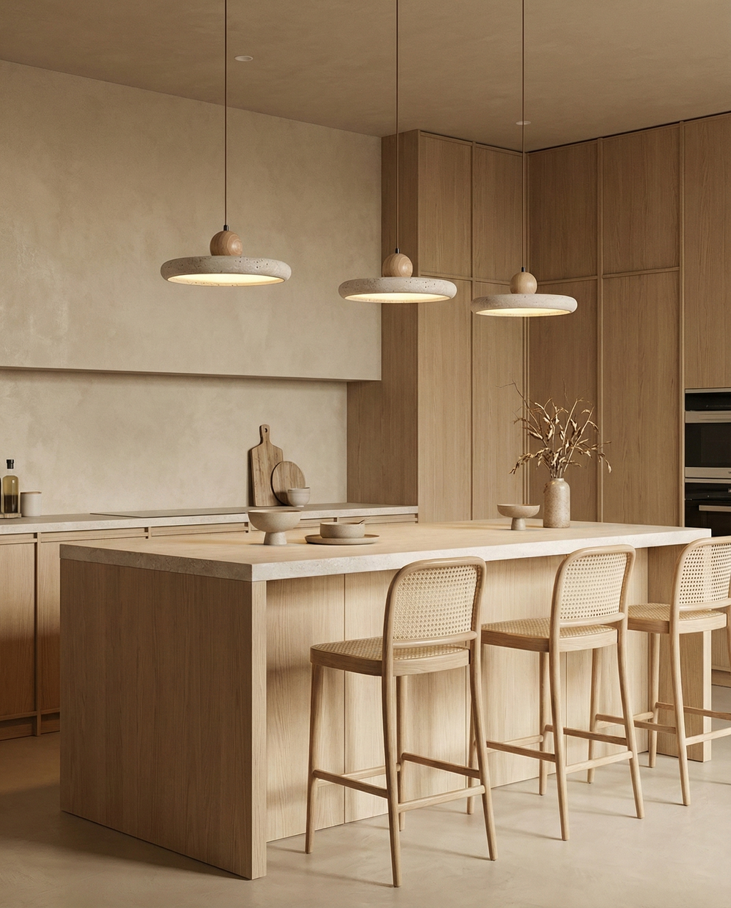 Lydia Travertine Pendant Lamp — product view 8