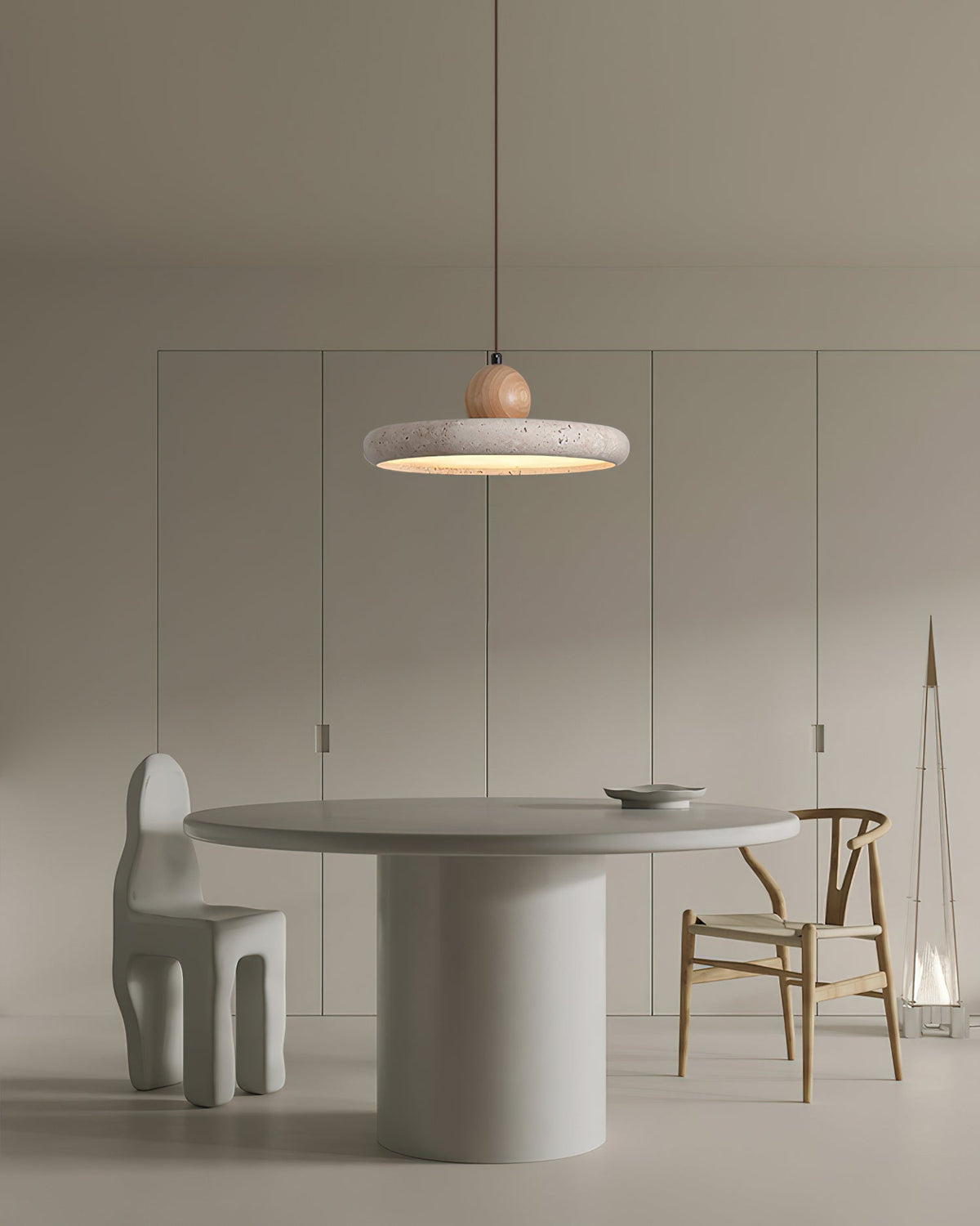 Lydia Travertine Pendant Lamp — product view 6