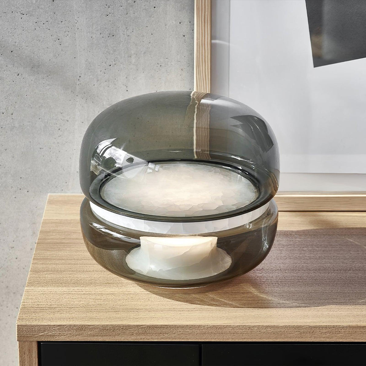 Macaron Alabaster Table Lamp — product view 2