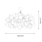 Magnolia Crown Metal Chandelier — product view 5