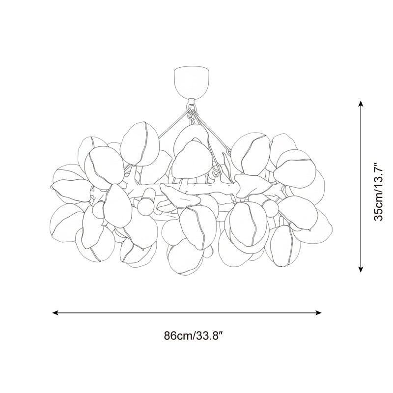 Magnolia Crown Metal Chandelier — product view 5