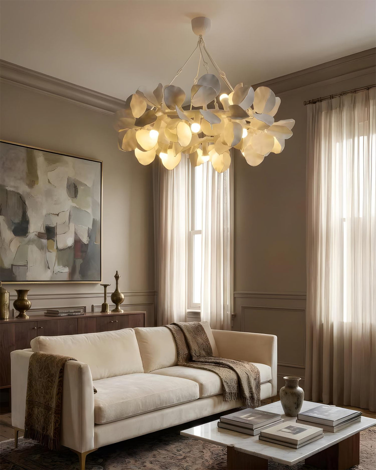 Magnolia Crown Metal Chandelier — product view 11