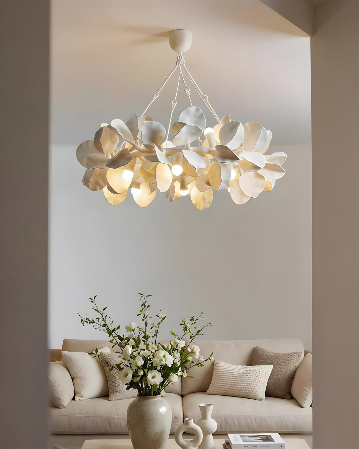 Magnolia Crown Metal Chandelier — product view 10