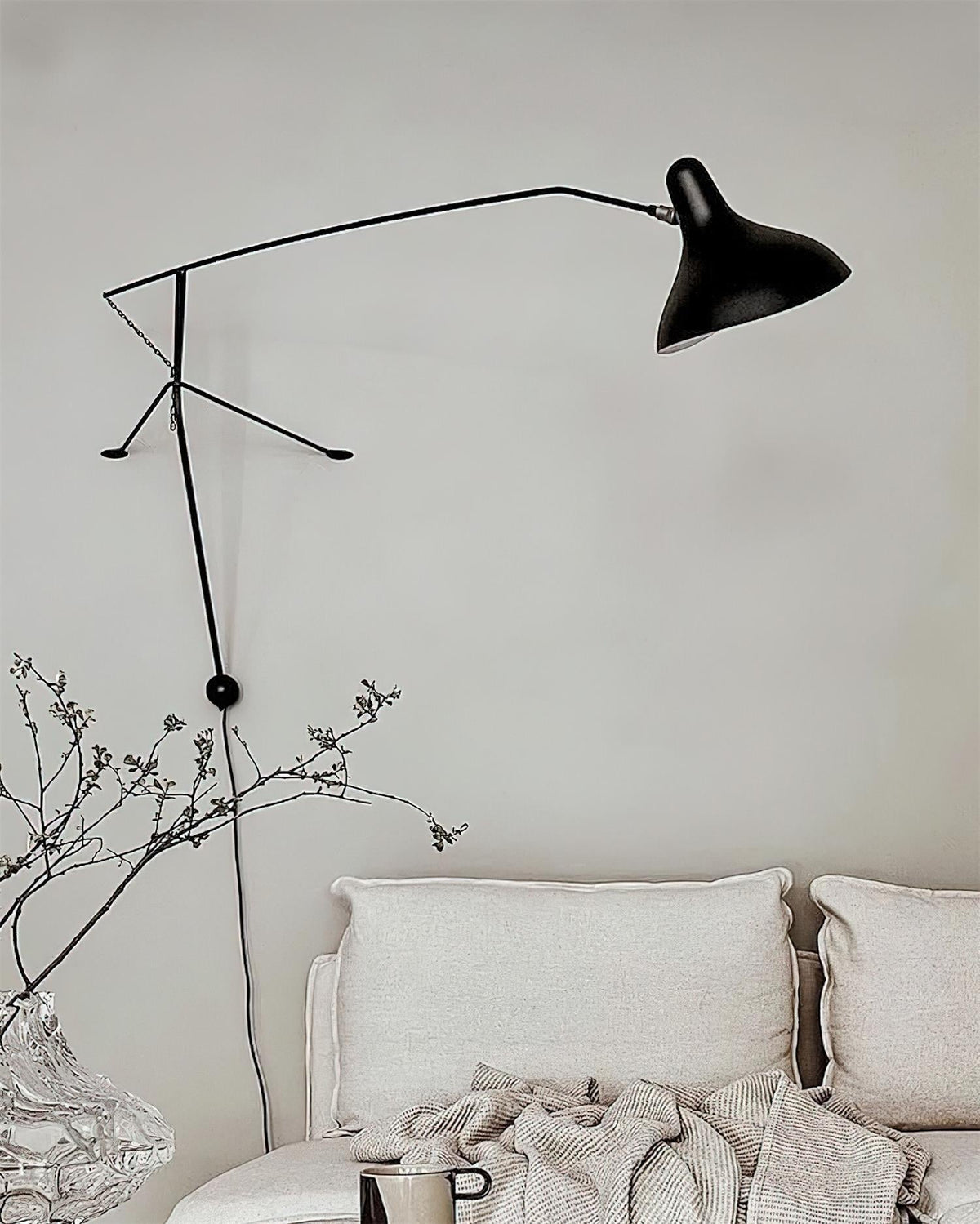 Mantis Black Metal Wall Lamp — product view 13