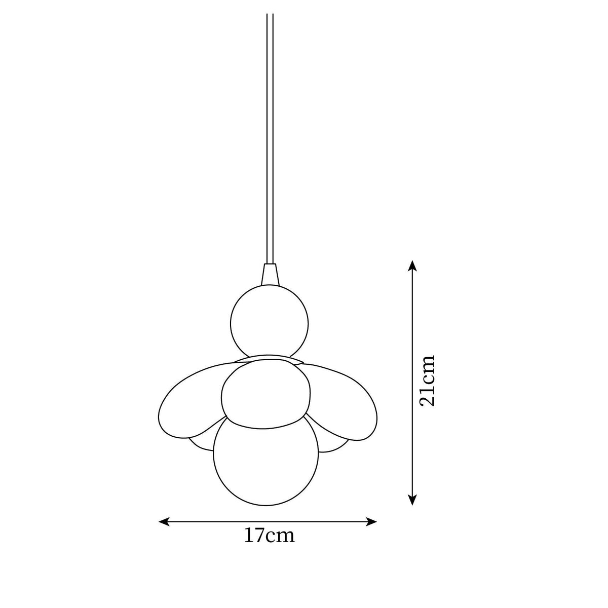 Maru Flower Metal Pendant Lamp — product view 5