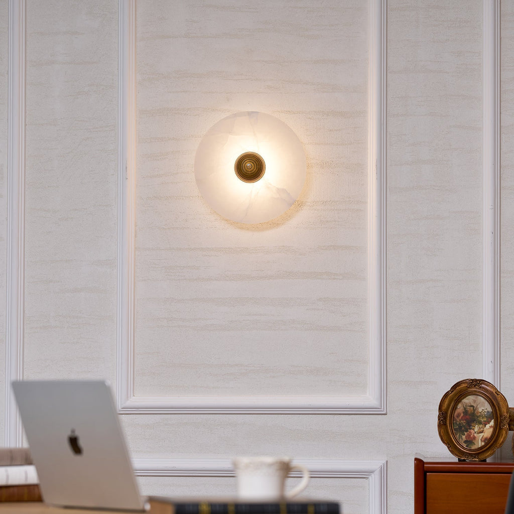 Median Alabaster Sconce
