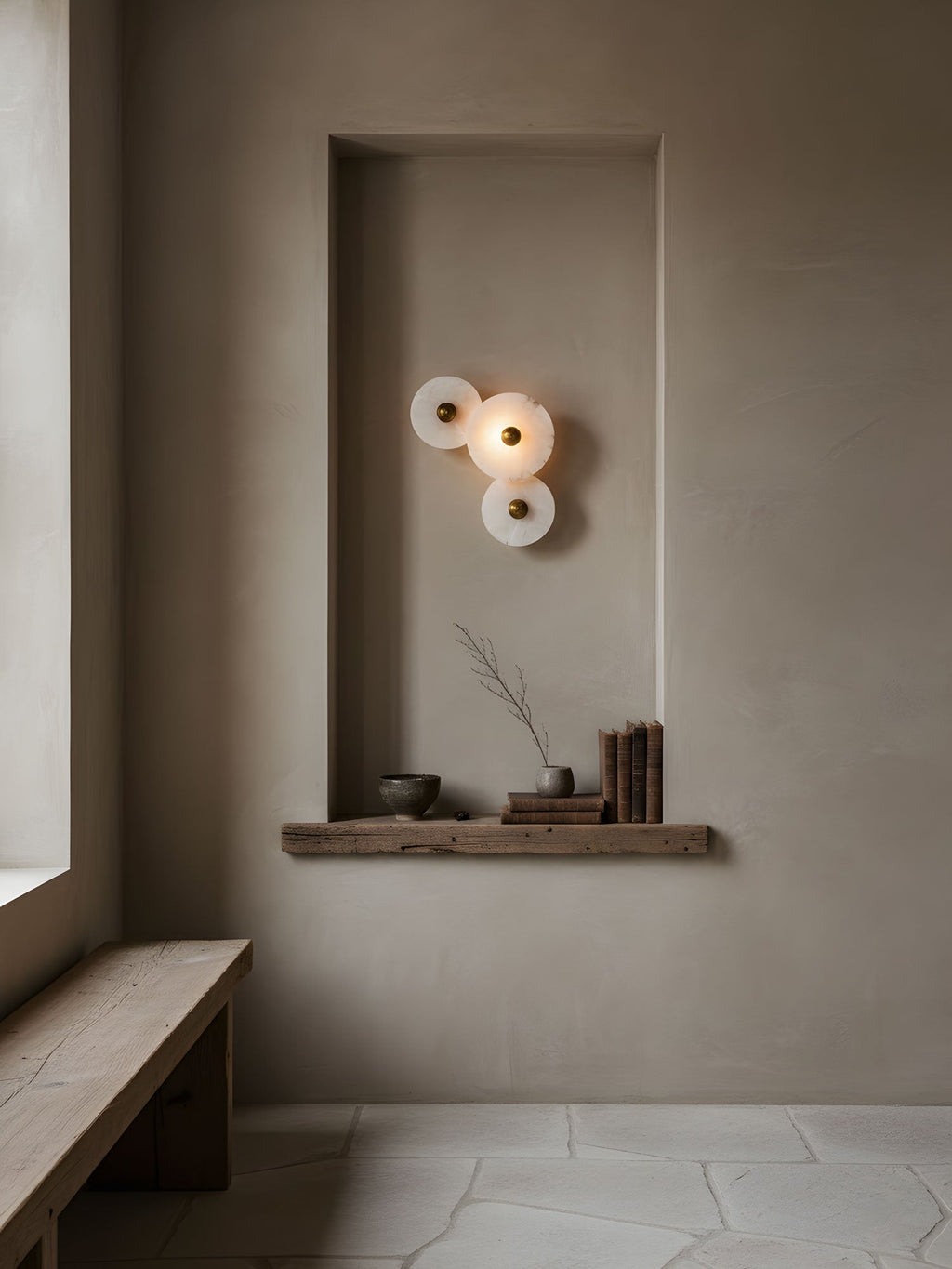 Median Alabaster Sconce