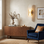 Melange Elongated Alabaster Wall Sconce
