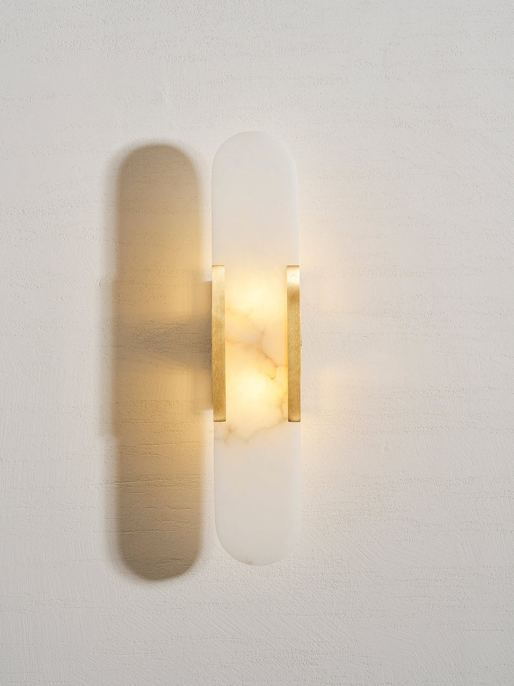 Melange Elongated Alabaster Wall Sconce