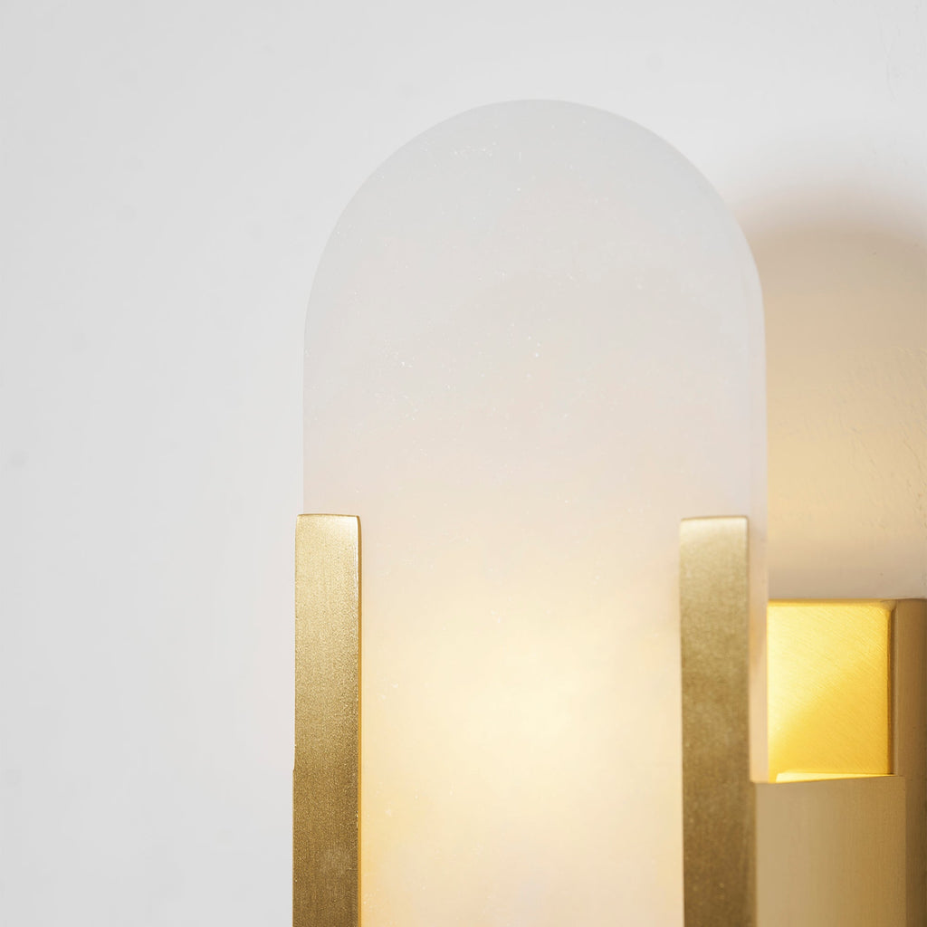 Melange Elongated Alabaster Wall Sconce