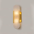 Melange Elongated Alabaster Wall Sconce
