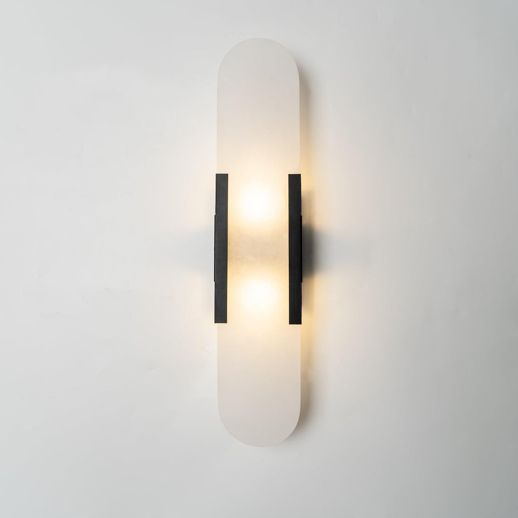 Melange Elongated Alabaster Wall Sconce