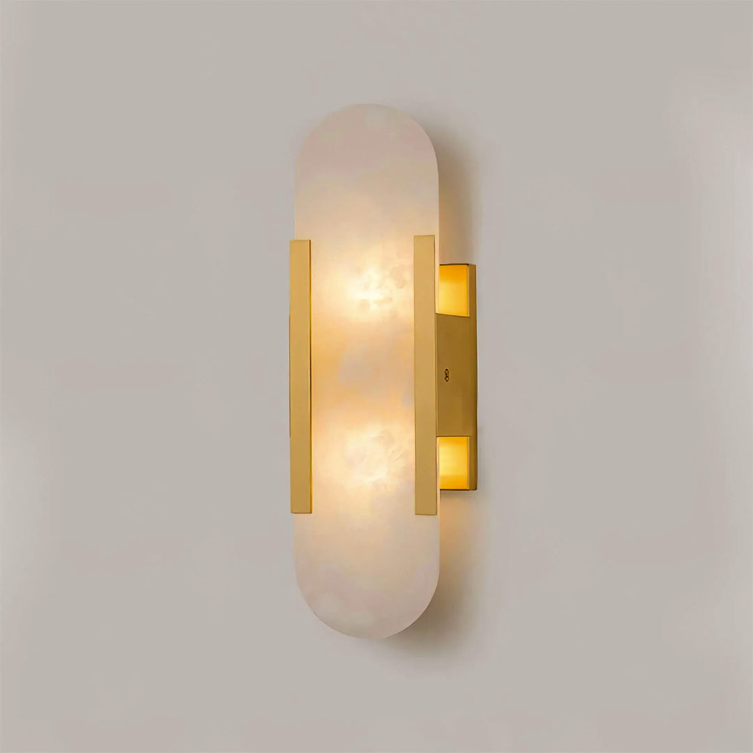 Melange Elongated Alabaster Wall Sconce