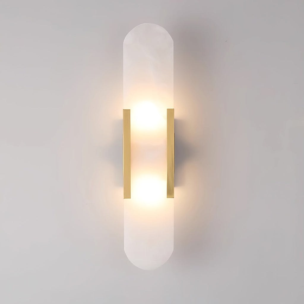 Melange Elongated Alabaster Wall Sconce