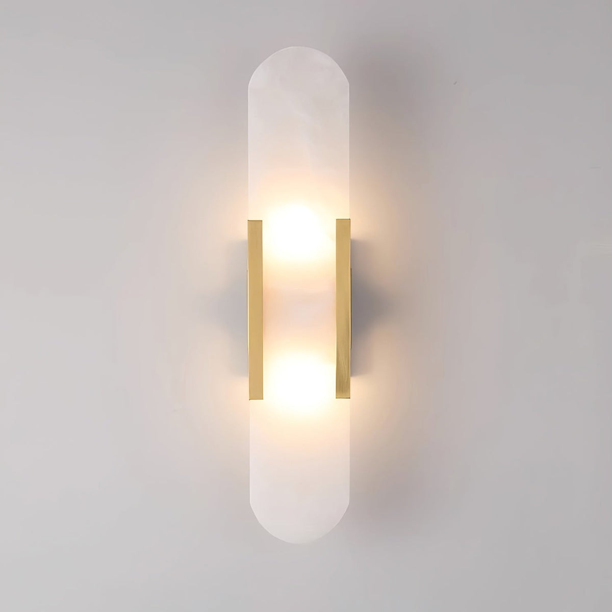 Melange Elongated Alabaster Wall Sconce