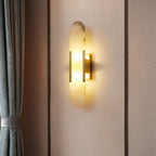 Melange Elongated Alabaster Wall Sconce