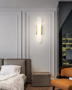 Melange Elongated Alabaster Wall Sconce