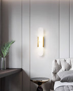 Melange Elongated Alabaster Wall Sconce