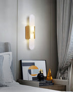 Melange Elongated Alabaster Wall Sconce