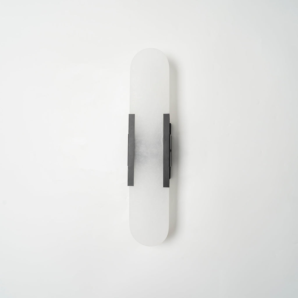 Melange Elongated Alabaster Wall Sconce