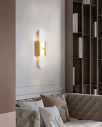 Melange Elongated Alabaster Wall Sconce