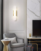 Melange Elongated Alabaster Wall Sconce