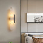 Melange Elongated Alabaster Wall Sconce