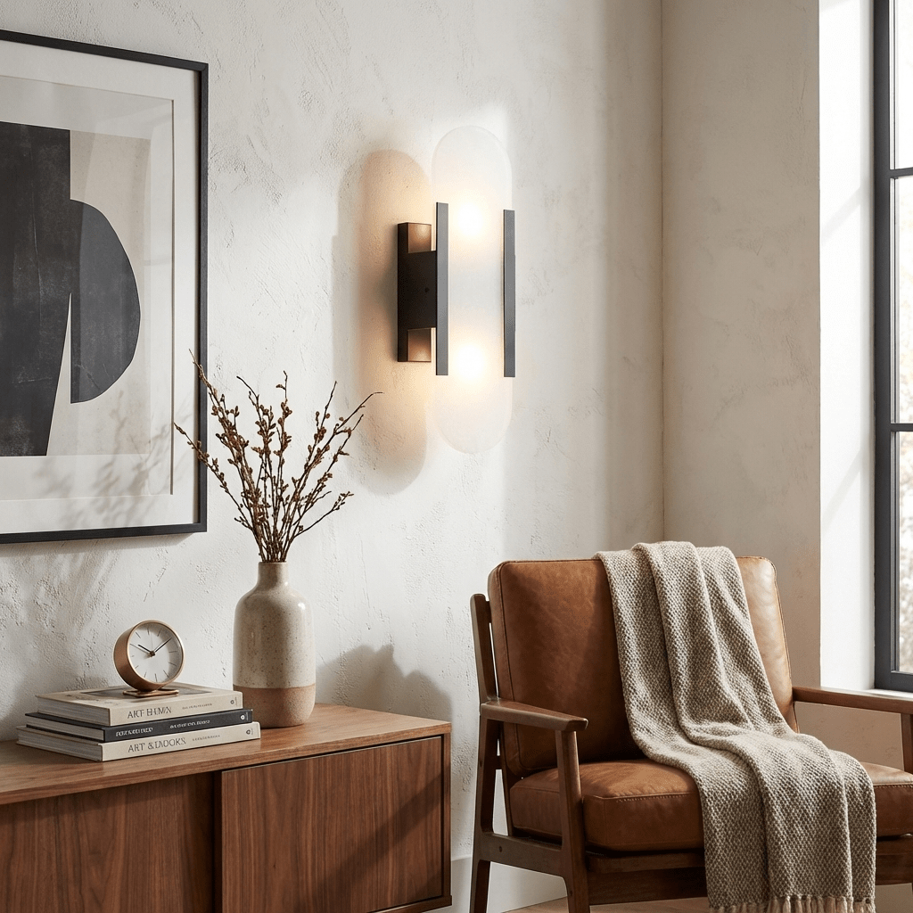 Melange Elongated Alabaster Wall Sconce
