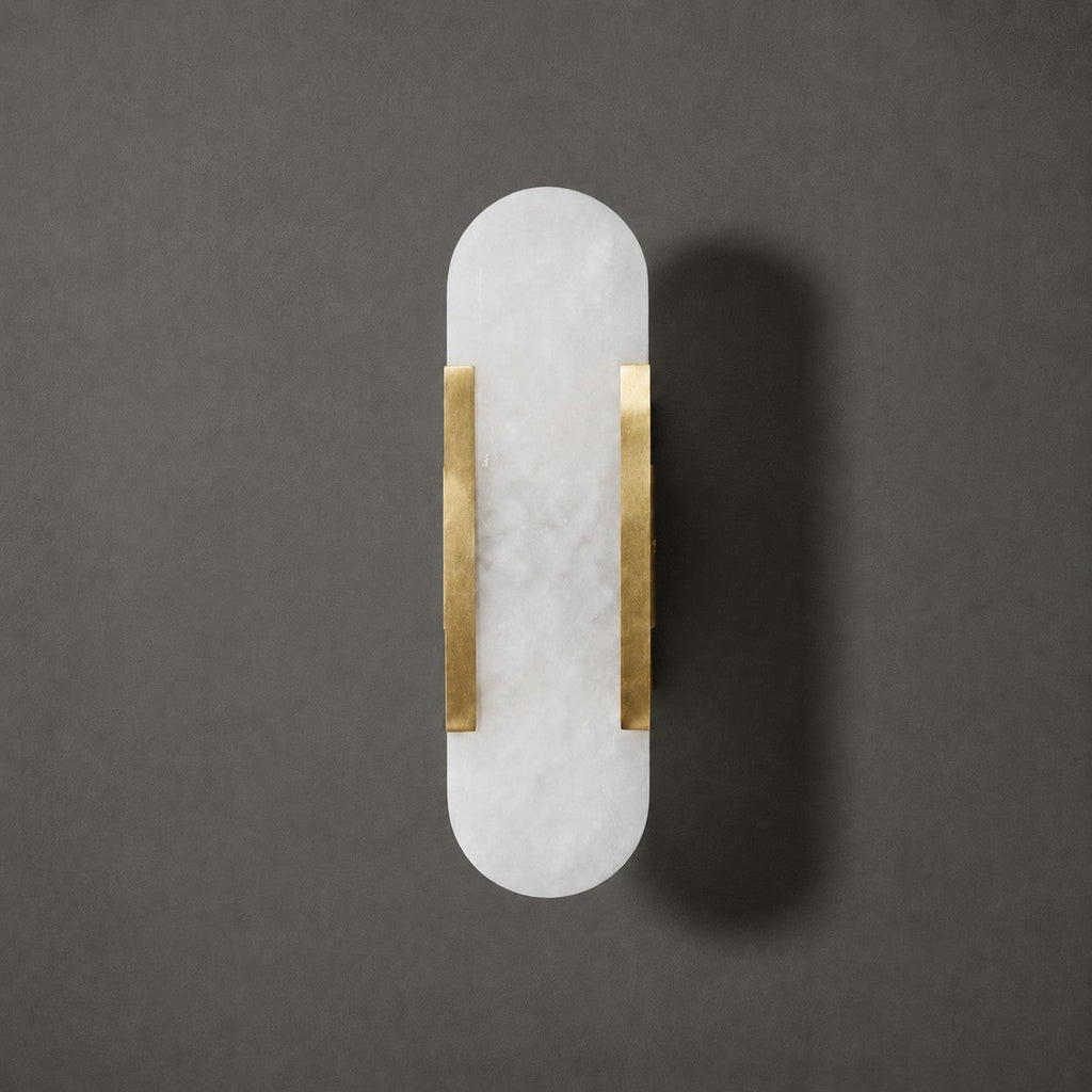 Melange Elongated Alabaster Wall Sconce