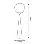 Lava Cone Fat Metal Floor Lamp — product view 5