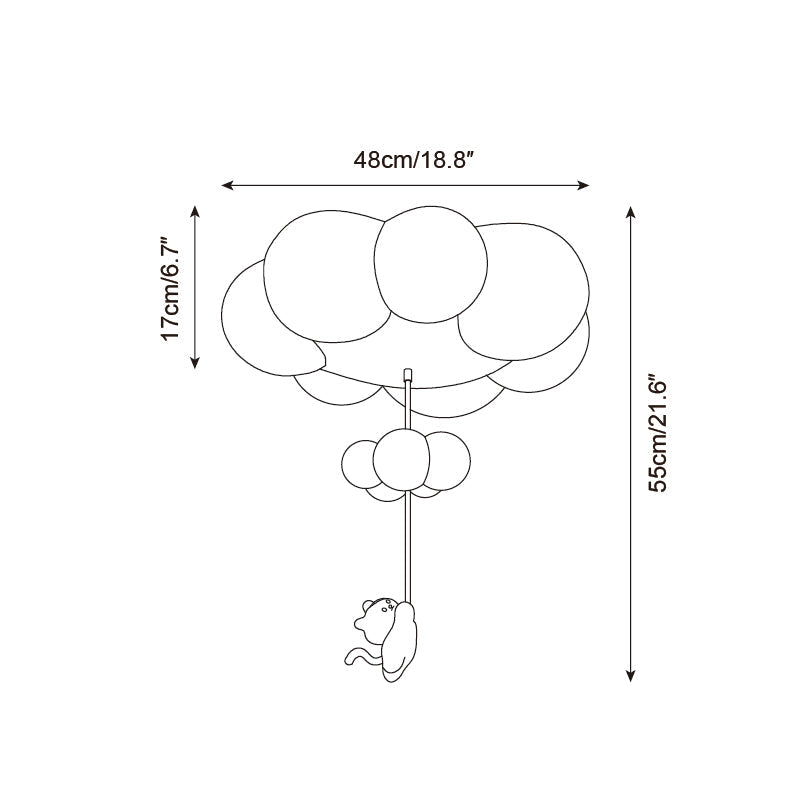 Meowdream Metal Ceiling Lamp — product view 7
