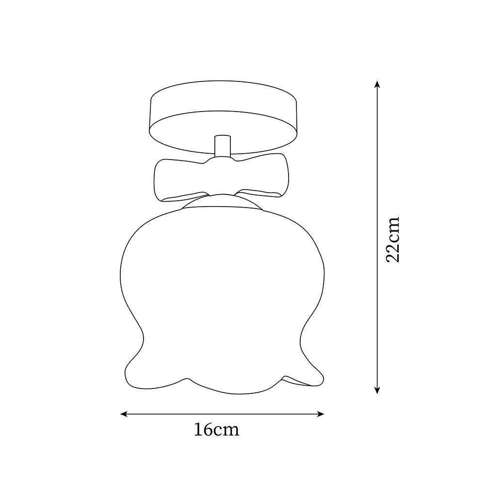Millie Bells Glass Ceiling Light — product view 5