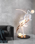 Misha Goddess Statue Glass Floor Lamp — product view 12