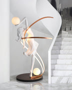 Misha Goddess Statue Glass Floor Lamp — product view 4