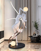 Misha Goddess Statue Glass Floor Lamp — product view 27