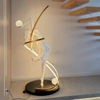 Misha Goddess Statue Glass Floor Lamp — product view 11