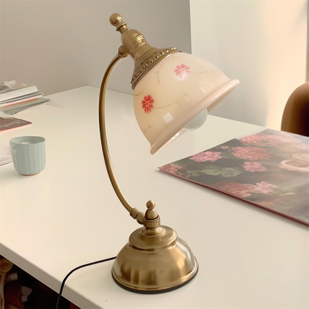 Mishya Floral Glass Table Lamp — product view 3
