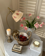 Mishya Floral Glass Table Lamp — product view 7