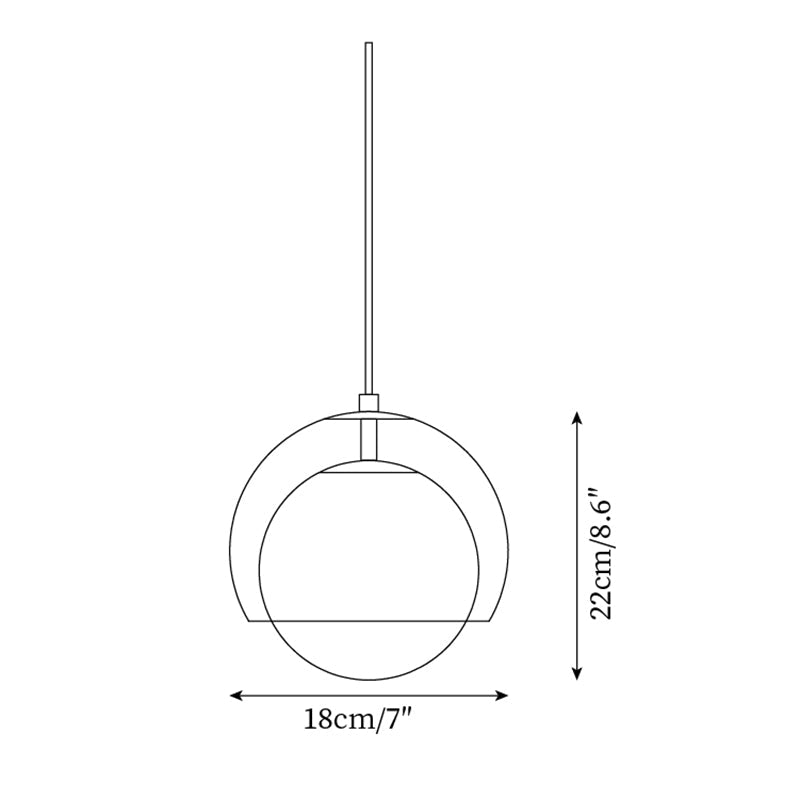 Misty Glass Pendant Lamp — product view 5