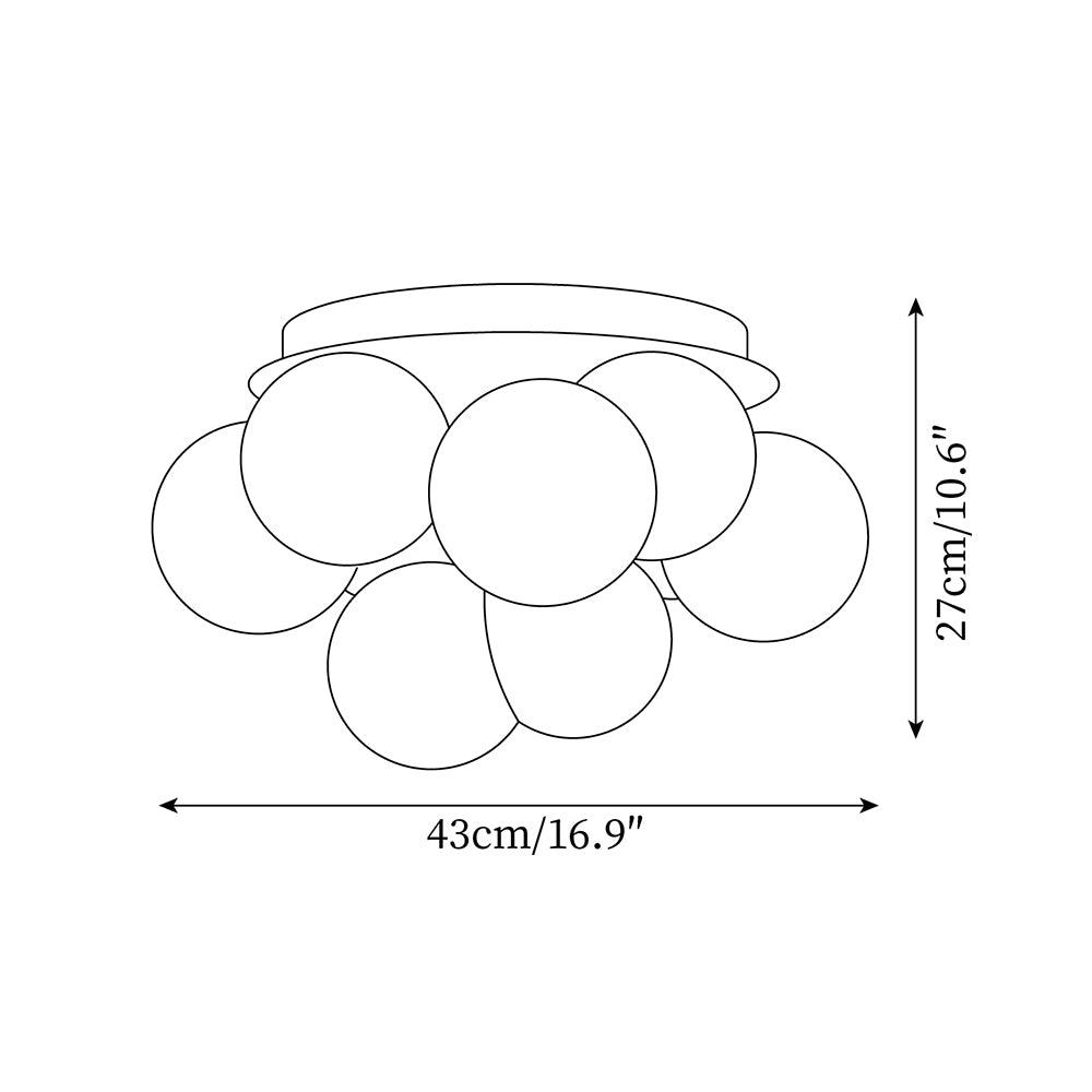 Modo Bubble Metal Ceiling Light — product view 5
