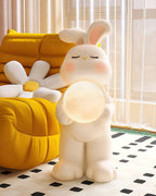Moon Rabbit Resin Floor Lamp — product view 12