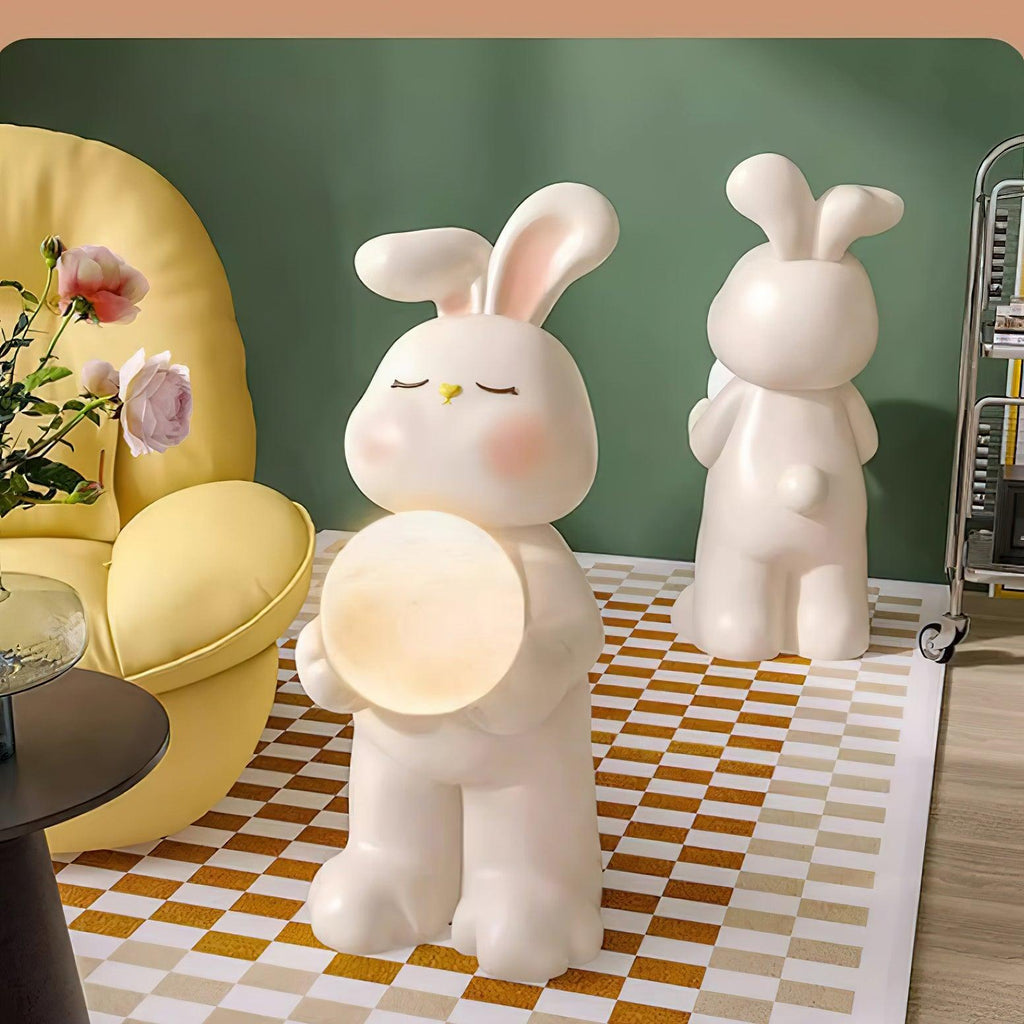 Moon Rabbit Resin Floor Lamp — product view 2