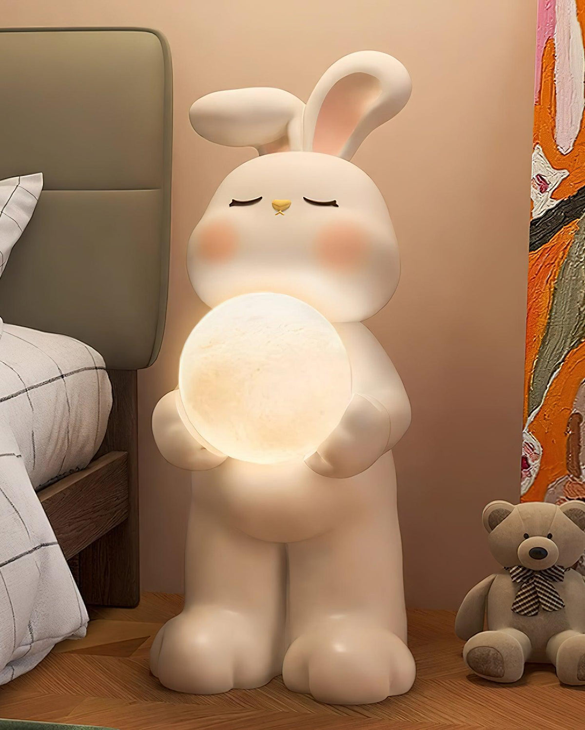 Moon Rabbit Resin Floor Lamp — product view 14