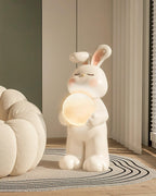 Moon Rabbit Resin Floor Lamp — product view 7