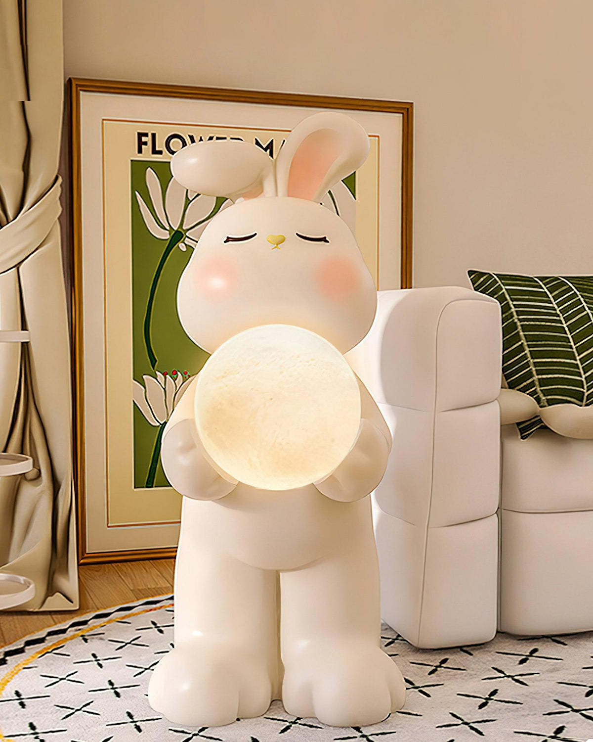 Moon Rabbit Resin Floor Lamp — product view 11