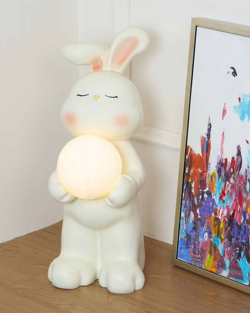Moon Rabbit Resin Floor Lamp — product view 18