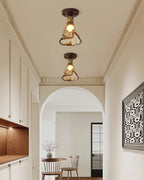 Nalia Amber Glass Ceiling Light — product view 14