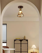 Nalia Amber Glass Ceiling Light — product view 17